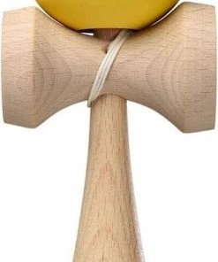 Kendama USA Kaizen - Half Split Ghost Blue & Yellow Silk