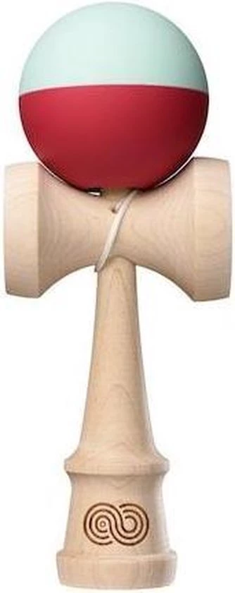 Kendama USA Kaizen - Half Split Ghost Mint & Red Silk 3 Kendama USA Kaizen - Half Split Ghost Mint & Red Silk