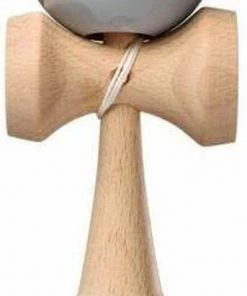 Kendama USA Tribute Single Stripe Kendama - Grey With Red