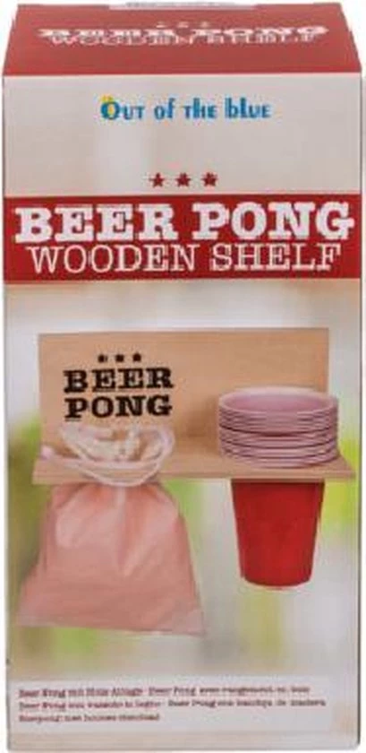 Out Of The Blue Beer Pong Shelf With 12 Cups + 12 Balls 5 Out Of The Blue Beer Pong Shelf With 12 Cups + 12 Balls - Afbeelding 3