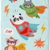 Good Morning Strandlaken Poly Velours Superhero - 75x150 Kids- Nr.30229 Multi
