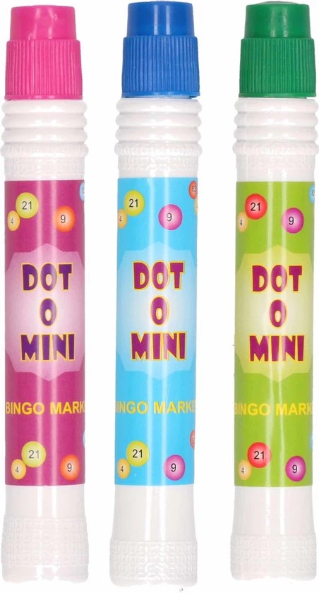 Merkloos 6x Stuks Bingostiften In Verschillende Kleuren - Groen / Paars En Blauw - Van Alle Kleuren 2 Stuks - Bingo Markeerstiften 3 Merkloos 6x Stuks Bingostiften In Verschillende Kleuren - Groen / Paars En Blauw - Van Alle Kleuren 2 Stuks - Bingo Markeerstiften