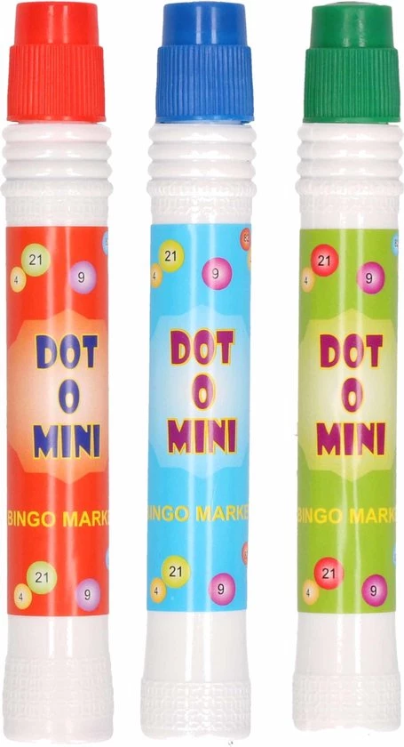 Merkloos 6x Stuks Bingostiften In Verschillende Kleuren - Groen / Rood En Blauw - Van Alle Kleuren 2 Stuks - Bingo Markeerstiften 3 Merkloos 6x Stuks Bingostiften In Verschillende Kleuren - Groen / Rood En Blauw - Van Alle Kleuren 2 Stuks - Bingo Markeerstiften