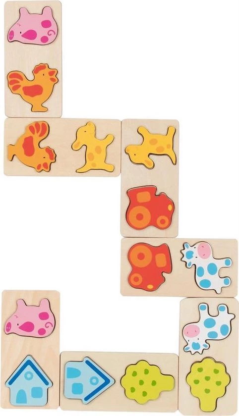 Goki 3D Domino Game Farm 4 Goki 3D Domino Game Farm - Afbeelding 2