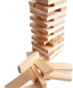 A&K Toys - Games - Stapelspel - 60 Stuks - Hout