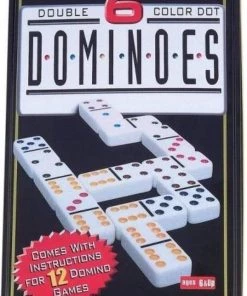 Merkloos Longfield Games Domino Dubbel 6 - Blik 10 Merkloos Longfield Games Domino Dubbel 6 - Blik -actiespellen Verkoop 537x840