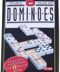 Merkloos Longfield Games Domino Dubbel 6 - Blik -actiespellen Verkoop 541x840 1