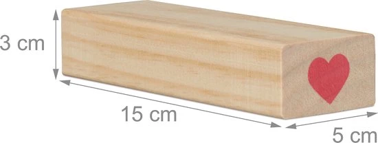 Relaxdays Vallende Toren XL - Houten Toren Spel 54 Cm - Stapeltoren Bruiloft - Wiebeltoren 6 Relaxdays Vallende Toren XL - Houten Toren Spel 54 Cm - Stapeltoren Bruiloft - Wiebeltoren - Afbeelding 4