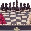 Raindroptime.com Drie Spelers Schaakbord Met Schaakstukken Groot (Trichess) -actiespellen Verkoop 550x247