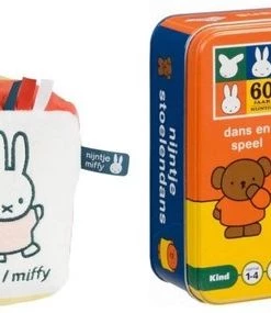 Merkloos Babybundel - 0-3 Jaar- Roze - Rammelaar & Kinderspel - Nijntje Kubus & Stoelendans