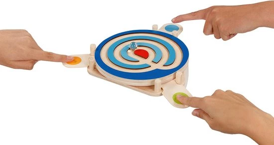 Goki Behendigheidsspel: PARCOURS 27,5x25x3,2cm, Hout, 2-zijdig Bespeelbaar, 4+ 4 Goki Behendigheidsspel: PARCOURS 27,5x25x3,2cm, Hout, 2-zijdig Bespeelbaar, 4+ - Afbeelding 2