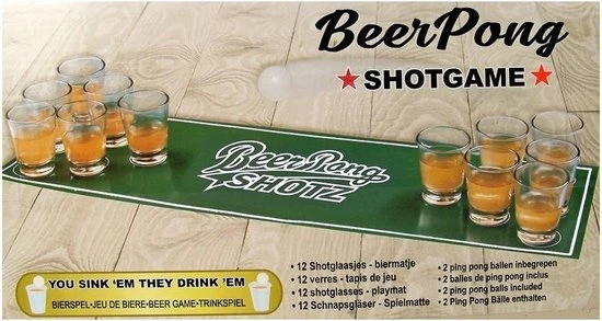 LOKS Drankspel Beer Pong Bierspel 4 LOKS Drankspel Beer Pong Bierspel - Afbeelding 2