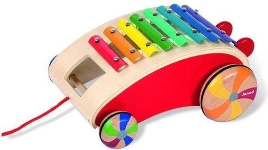 Janod Tatoo Rijdende Xylofoon - Rood 12 Janod Tatoo Rijdende Xylofoon - Rood - Afbeelding 10