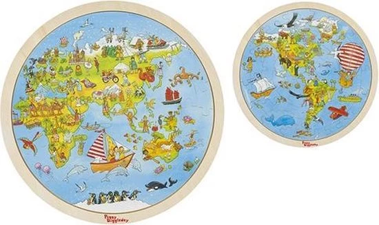 Goki Peggy Diggledey Puzzel Wereldreis, 57st. 9 Goki Peggy Diggledey Puzzel Wereldreis, 57st. - Afbeelding 7