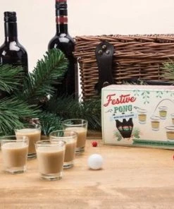 CGB Giftware CGB Joy To The World Festive Pong With Shot Glasses Christmas Gift Idea