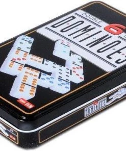 Merkloos Longfield Games Domino Dubbel 6 - Blik