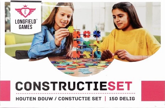 Longfield WOODEN CONSTRUCTION SET 4 Longfield WOODEN CONSTRUCTION SET - Afbeelding 2