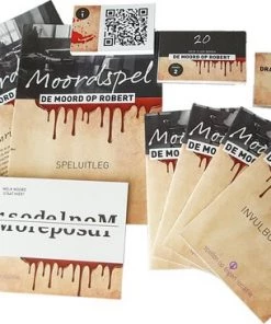 Merkloos Moordspel 'de Moord Op Robert' Tot 40 Personen (actief Te Spelen In Bos/dorp/e.d.)