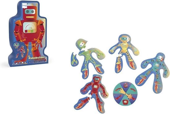 Scratch Vormenpuzzel Robobuilder Junior Hout 4 Stukjes 3 Scratch Vormenpuzzel Robobuilder Junior Hout 4 Stukjes