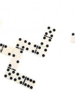 Longfield Domino Dubbel-6 Junior 41 Cm Hout Wit 28 Stenen -actiespellen Verkoop 550x369 3