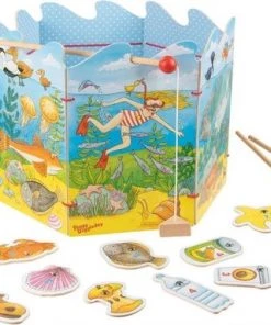 Goki Visspel Hout 30 Cm Multicolor