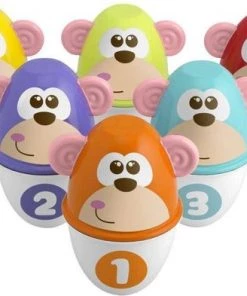 Chicco Bundel - Bowling Aapjes 2-in-1 Bowlingspel En Blikgooien & Babyboekje Kleuren Met Water Seizoenen -actiespellen Verkoop 550x393 4