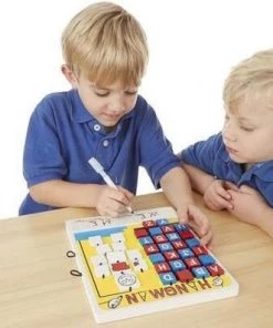 Melissa & Doug Flip-to-Win Hangman Kinderen Woordbordspel -actiespellen Verkoop 550x397