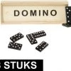 Merkloos 8x Domino Spel In Houten Kistje - 15 X 5 X 3 Cm - 28 Dominostenen 1 Merkloos 8x Domino Spel In Houten Kistje - 15 X 5 X 3 Cm - 28 Dominostenen -actiespellen Verkoop 550x424 3