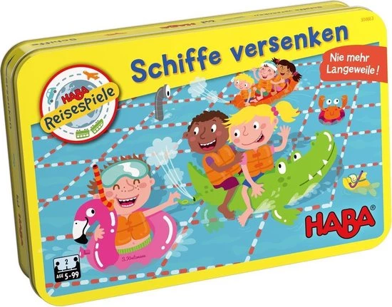 Haba Schiffe Versenken - Duitstalig Actiespel 5 Haba Schiffe Versenken - Duitstalig Actiespel - Afbeelding 3