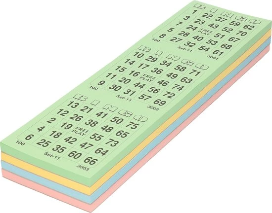 Grafix - Bingo Set - 3x Bingostiften En 100x Bingokaarten Nummers 1-75 5 Grafix - Bingo Set - 3x Bingostiften En 100x Bingokaarten Nummers 1-75 - Afbeelding 3