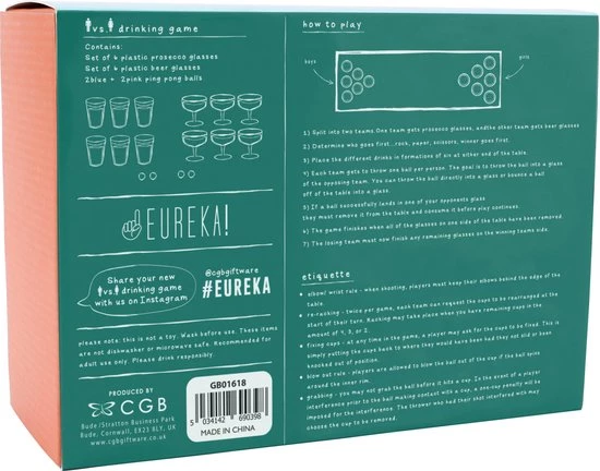 CGB Giftware CGB EUREKA MAN VS. LADY DRINKING GAME 6 CGB Giftware CGB EUREKA MAN VS. LADY DRINKING GAME - Afbeelding 4