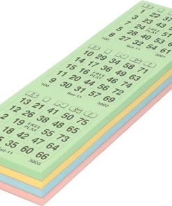 Merkloos Bingo Spel Accessoires Set Nummers 1-75/150x Bingokaarten/4x Bingostiften - Voor 4 Personen - Bingospel - Bingo Spellen - Bingo Spelen -actiespellen Verkoop 550x432 2