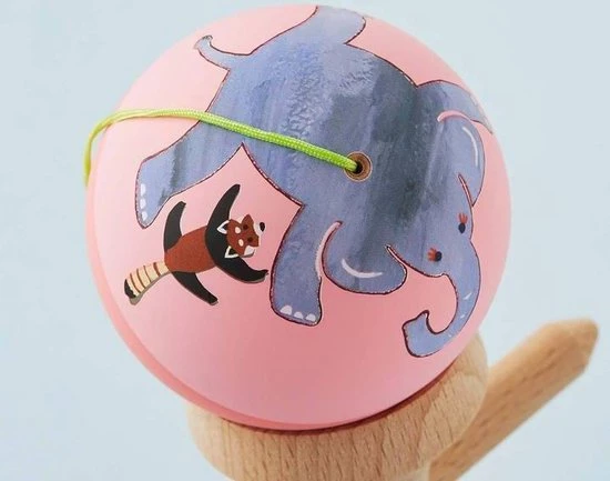 KROM Kendama KROM X MIMOE ELEPHANT PINK KENDAMA 5 KROM Kendama KROM X MIMOE ELEPHANT PINK KENDAMA - Afbeelding 3