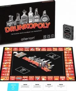Allerion? Allerion Drunkopoly Time To Get Drunk Drankspel Monopoly Bordspel 8 Personen Inclusief Cocktail Speelkaarten