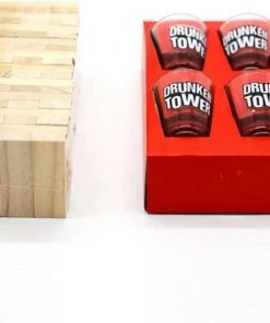 CRYTIVE Drankspel - Drunken Tower Drankspel - Drankspel - Drankspel Inclusief 4 Shot Glaasjes -actiespellen Verkoop 550x447 4