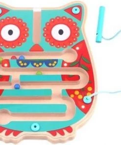 Tooky Toy Doolhofspel Junior 16,7 X 21 Cm Hout Blauw 3-delig -actiespellen Verkoop 550x453 4