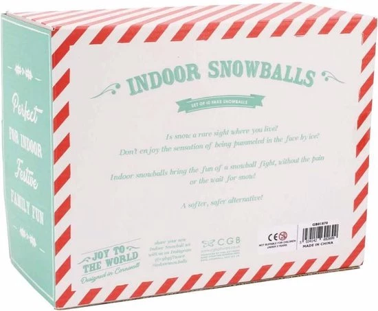 CGB Giftware CGB Indoor Snowballs Set Of 10 Fake Snowballs 5 CGB Giftware CGB Indoor Snowballs Set Of 10 Fake Snowballs - Afbeelding 3