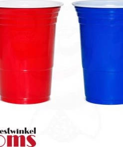 Ooms Feestwinkel American Beer Pong Set Rood/Blauw -actiespellen Verkoop 550x456 6