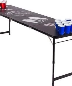 Red Celebration Beer Pong Tafel - Dope Design - Original Bier Pong Table 240cm -actiespellen Verkoop 550x460 1