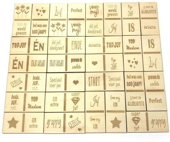 Stars 4 You Domino Spel Liefste JUF | Cadeau | Liefste Juf | De Liefste Ben Jij | Einde Schooljaar | Topjuf | Origineel Cadeau 3 Stars 4 You Domino Spel Liefste JUF | Cadeau | Liefste Juf | De Liefste Ben Jij | Einde Schooljaar | Topjuf | Origineel Cadeau - Afbeelding 2