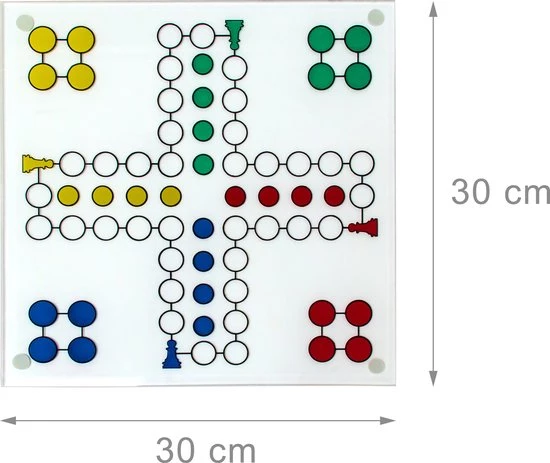 Relaxdays 10x Drankspel Ludo - Partyspel - Dobbelspel - 2 Tot 4 Personen 6 Relaxdays 10x Drankspel Ludo - Partyspel - Dobbelspel - 2 Tot 4 Personen - Afbeelding 4
