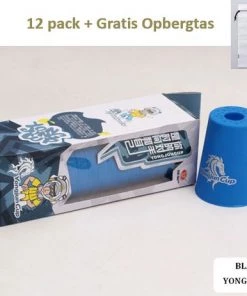 actiespellen Verkoop 26 12 Pack YJ® Kinder Sportstapelen Bekers-Quick Stacks Cups - Speed Training Game Uitdaging- Competitie Party Speelgoed + Gratis OpbergTas-7.6*9.3cm -Blauw