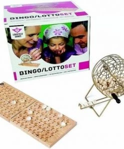 Engelhart Lotto/bingo Set Met Houten Controle Bord