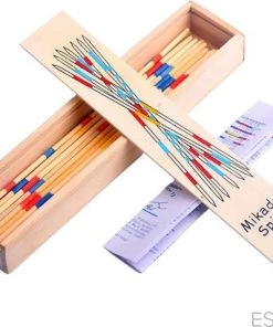 ESTARK® Mikado Spel - Houten Mikado Game - Luxe Edition - 42-delig - In Houten Kistje - Met Spelregels - 20CM - Spel Houten Stokjes - Gezelschapsspel - MIKADO 25 ESTARK® Mikado Spel - Houten Mikado Game - Luxe Edition - 42-delig - In Houten Kistje - Met Spelregels - 20CM - Spel Houten Stokjes - Gezelschapsspel - MIKADO -actiespellen Verkoop 550x478 2