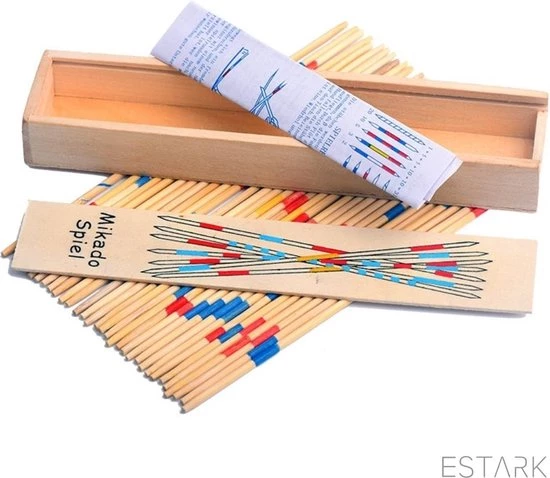 ESTARK® Mikado Spel - Houten Mikado Game - Luxe Edition - 42-delig - In Houten Kistje - Met Spelregels - 20CM - Spel Houten Stokjes - Gezelschapsspel - MIKADO 17 ESTARK® Mikado Spel - Houten Mikado Game - Luxe Edition - 42-delig - In Houten Kistje - Met Spelregels - 20CM - Spel Houten Stokjes - Gezelschapsspel - MIKADO - Afbeelding 15