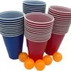 Kyto Games - Beer Pong Drankspel - 50 Herbruikbare Rode En Blauwe Bekers (475ml) - Incl. 5 Balletjes -actiespellen Verkoop 550x490