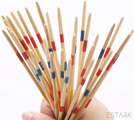 ESTARK® Mikado Spel - Houten Mikado Game - Luxe Edition - 42-delig - In Houten Kistje - Met Spelregels - 20CM - Spel Houten Stokjes - Gezelschapsspel - MIKADO 5 ESTARK® Mikado Spel - Houten Mikado Game - Luxe Edition - 42-delig - In Houten Kistje - Met Spelregels - 20CM - Spel Houten Stokjes - Gezelschapsspel - MIKADO - Afbeelding 3