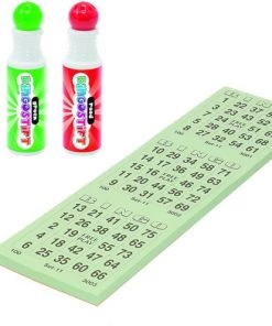Grafix - Bingo Set - 3x Bingostiften En 100x Bingokaarten Nummers 1-75