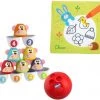 Chicco Bundel - Bowling Aapjes 2-in-1 Bowlingspel En Blikgooien & Babyboekje Kleuren Met Water Seizoenen
