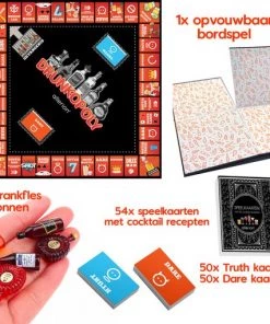 Allerion? Allerion Drunkopoly Time To Get Drunk Drankspel Monopoly Bordspel 8 Personen Inclusief Cocktail Speelkaarten -actiespellen Verkoop 550x510
